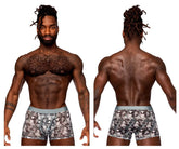 Sous-vêtements optiques courts sans coutures Male Power SMS-011 Sheer Prints